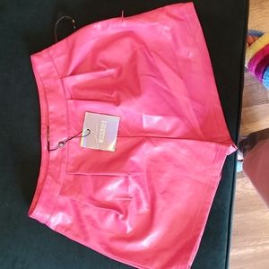 NWT Faux leather shorts